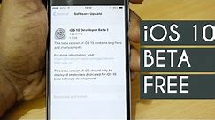 How to install iOS 10 Beta On Any iPhone for FREE ( WITHOUT COMPUTER )