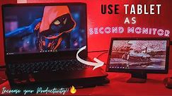 Use Tablet as Second Monitor using USB | Easiest Method 2021 | Use Tab as Secondary Display via USB
