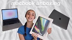 macbook pro unboxing *aesthetic + satisfying*