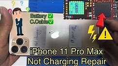 iPhone 11 Pro Max Not Charging repair. Replace U6300 iC.👨‍🔧