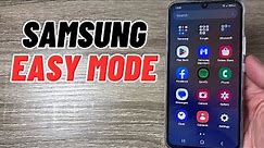 How to Turn On EASY MODE on Samsung Galaxy A24, A34, A54
