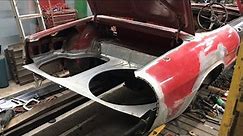 Part 4 Alfa Spider Restoration, how to repair boot floor, wings welding, classic car, panel making