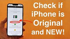 How To Check if ANY iPhone is Original and New!
