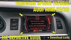 Firmware and Navigation Update Tutorial Audi MMI 2G and MMI 3G (Including Download Links)