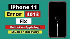 iPhone 11 restore error 4013 fix!Stuck on recovery fix.