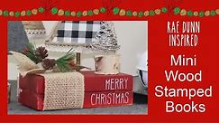 How to Make a Wood Book Stack for Christmas | Tier Tray Wood Book Stack DIY