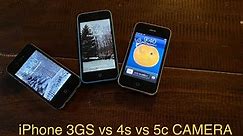 iPhone 3GS vs 4s vs 5c CAMERA TEST!