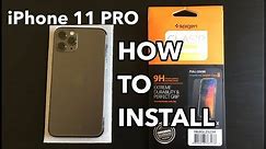 How To Install Tempered Glass Screen Protector iPhone 11 PRO