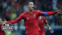 On this day: Cristiano Ronaldo scores a HAT-TRICK for Portugal vs. Spain in the 2018 World Cup!