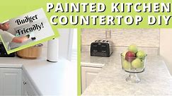Painted Laminate Kitchen Countertop DIY | Budget-Friendly Makeover | DIY Power Couple