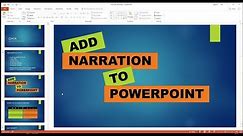 How To Add Narration To Your PowerPoint Presentation