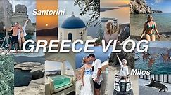 Greece VLOG | Santorini + Milos Travel Diary 🇬🇷