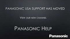 Panasonic USA Support Has Moved to Panasonic Help