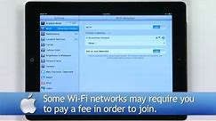 Connecting your iPad 2 to the Internet
