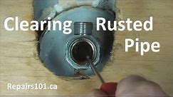 How To Clear Rusted Pipe To Restore Water Flow Using CLR