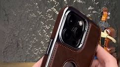 Tiktok made me buy this cool leather phone case! #iphone15case #iphonecases #iphone15promaxcase #leathercase #iphone15promax #iphone15pro #iphone15 #iphone14promax #iphone14 #tech #trending #foryou #fyp #iphoen15case #CapCut