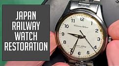 Citizen Homer Second Setting Japan Railway Issue Vintage Watch Restoration