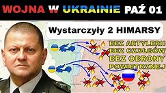 01 PAŹ: Nieźle! Ukraińcy ZNISZCZYLI 21 Czołgów i Artylerii. ZBURZYLI Centrum Dowodzenia Bombą JDAM
