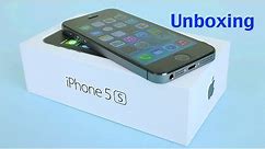 iPhone 5S Unboxing and Setup : Unboxing the New Apple iPhone 5S Black- Space Gray