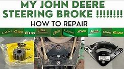 How to repair John Deere tractor with broken steering