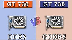 GT 730 (DDR3) vs GT 730 (GDDR5) | New Games Benchmarks