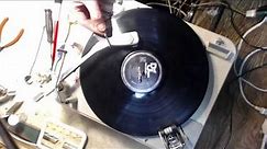 Garrard Auto Turntable Type A Video #8 - The Needle Hits the Record