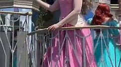 Princess Aurora in front of Cinderella Castle at Disney World