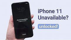 How to Unlock iPhone 11 if Forgot Passcode