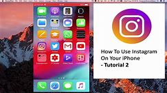 How to USE Instagram on iPhone - Sign In To Your Account | Tutorial 2