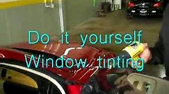 How to install car window tinting and do it yourself tintin