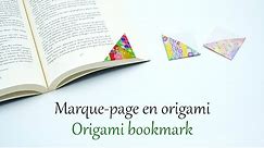 Tuto #13 : marque-page en origami facile - easy origami bookmark
