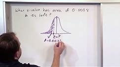 Lesson 17 - Finding Z-values With a Normal Distribution, Part 1
