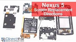 Nexus 5 Screen Replacement Directions