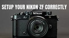 Nikon Zf Setup guide for Photography (2024)