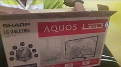 SHARP Aquos LED TV LC-24le175i LED TV 24" Jernih | UNBOXING