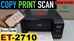 Epson EcoTank ET-2710 Scanning, Printing & Copying.