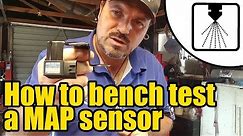 How to test a MAP sensor OFF CAR #1206