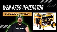 WEN portable generator won’t stay running. Stalls and shuts down. How to fix the problem. Wen 4750