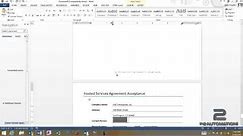 Using Word Templates to Create a Simple Contract