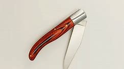 Well-polished Wood Handle Pocket Knife with Stainless blade