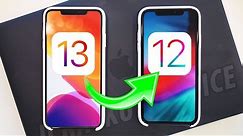 How to Downgrade iOS 13 to iOS 12 (Any Beta)