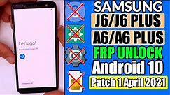 Samsung J6/J6+ Bypass Google Account Lock/Frp Unlock 2021 ANDROID 10 New Method 1000% Tested