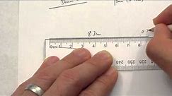 3 Measuring line to cm.mm