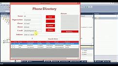 How to create Phone Directory Part 1