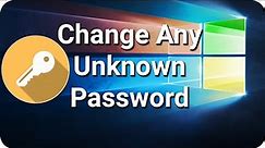 Forgot Windows 10 Password reset recovery change