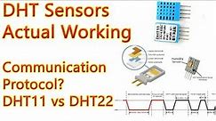 How does DHT sensors actually work?||How does DHT communicate with Micro Controller||DHT11 vs DHT22