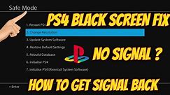 Fix Black Screen PS4 (How To Fix In 2020)