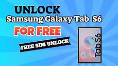 How to unlock Samsung Galaxy Tab S6