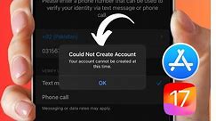 How to Fix “Apple ID Could Not Create Account At This Time” on iPhone - iPad