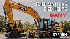 SANY SY500H Excavator: Machine Walkaround